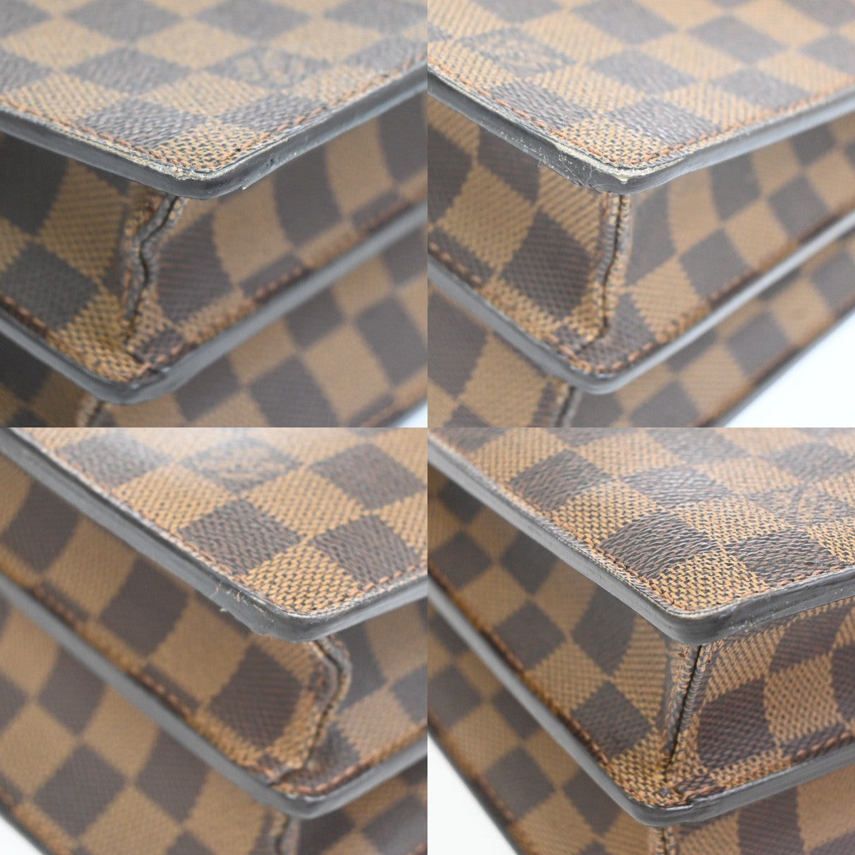 LOUIS VUITTON Altona GM Business Hand Bag Damier Ebene Leather N53312 80CA901