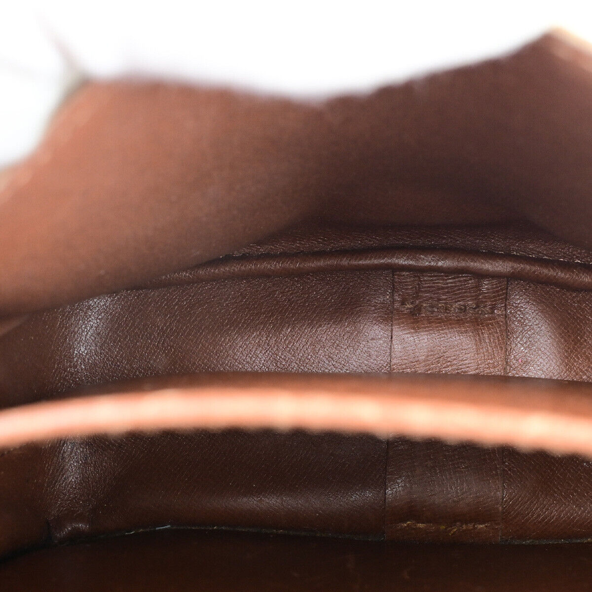 LOUIS VUITTON Cartouchiere MM Shoulder Bag Monogram Leather Brown M51253 34YF498