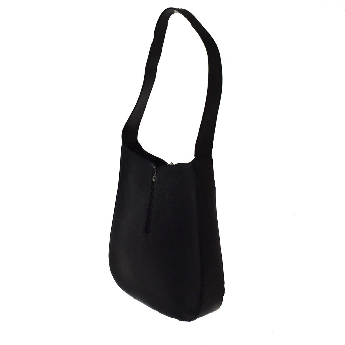 SALVATORE FERRAGAMO Gancini Logos One Shoulder Bag  Leather Black Italy 05DA037