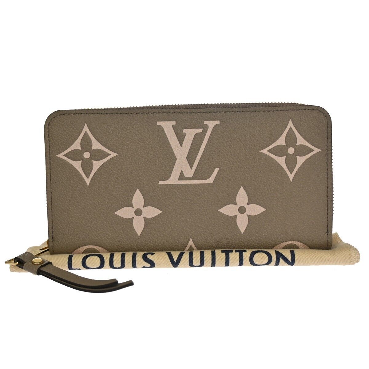 LOUIS VUITTON Zippy Wallet Bicolor Monogram Empreinte Leather M69794 59RH320
