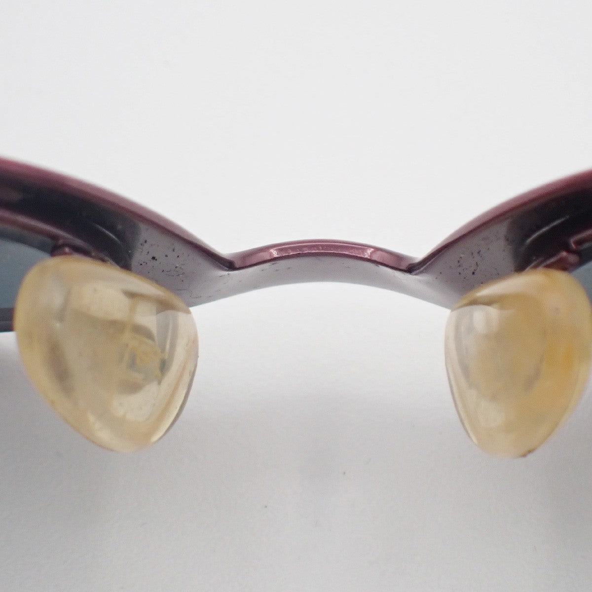 Yves Saint Laurent YSL Logo Sunglasses Eye Wear Plastic Metal Black Pink 01CA891