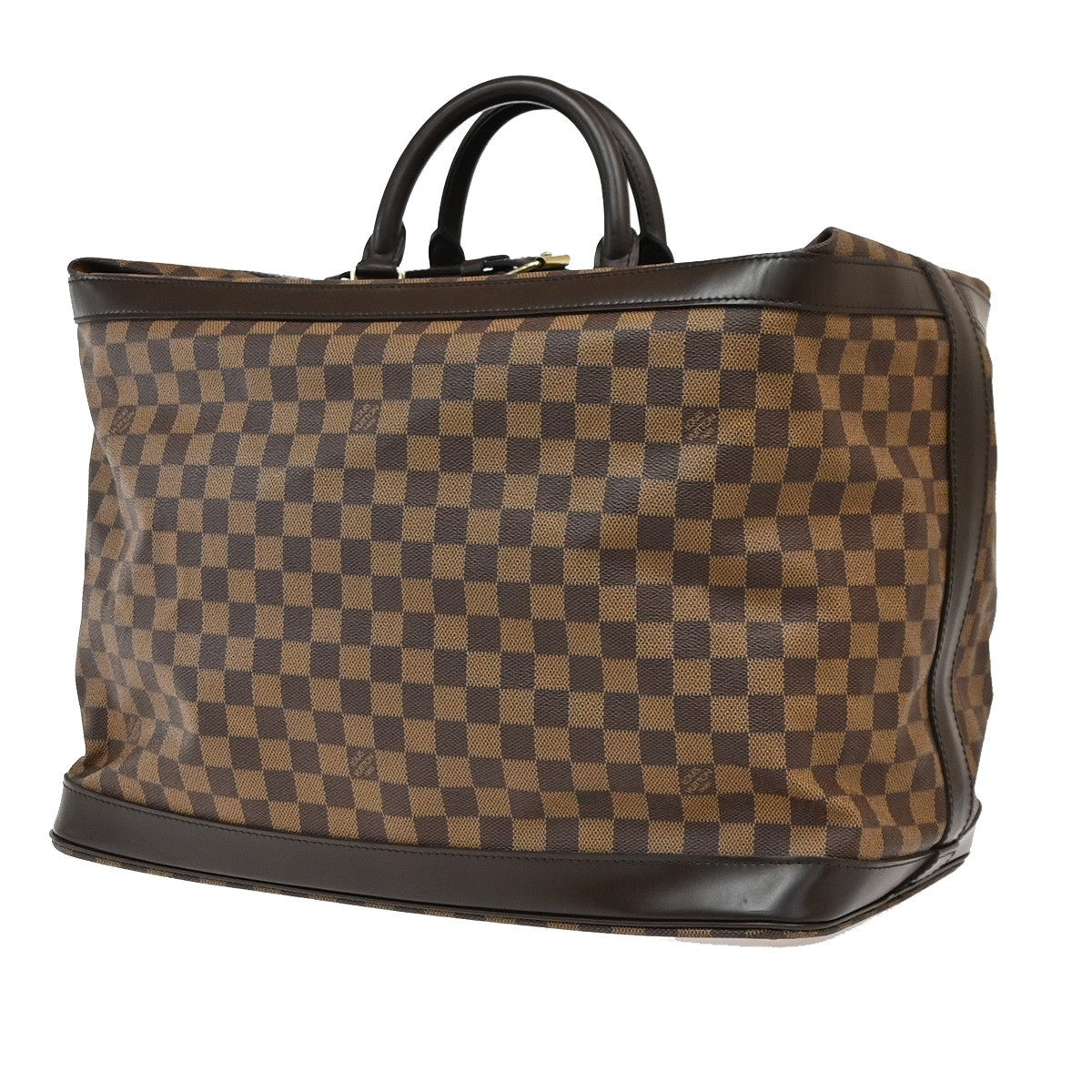 LOUIS VUITTON Grimaud Travel Hand Bag Damier Ebene Leather Brown N41160 25PA018