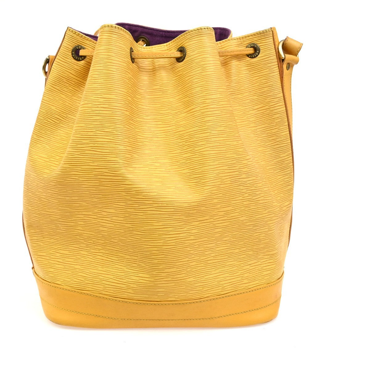 LOUIS VUITTON Noe GM Drawstring Shoulder Bag Epi Leather Yellow M44009 35TA575