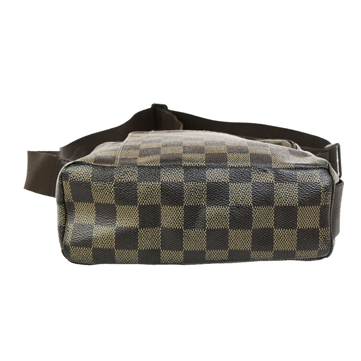 LOUIS VUITTON Olav PM Shoulder Bag Damier Ebene Leather Brown N41442 69YG638