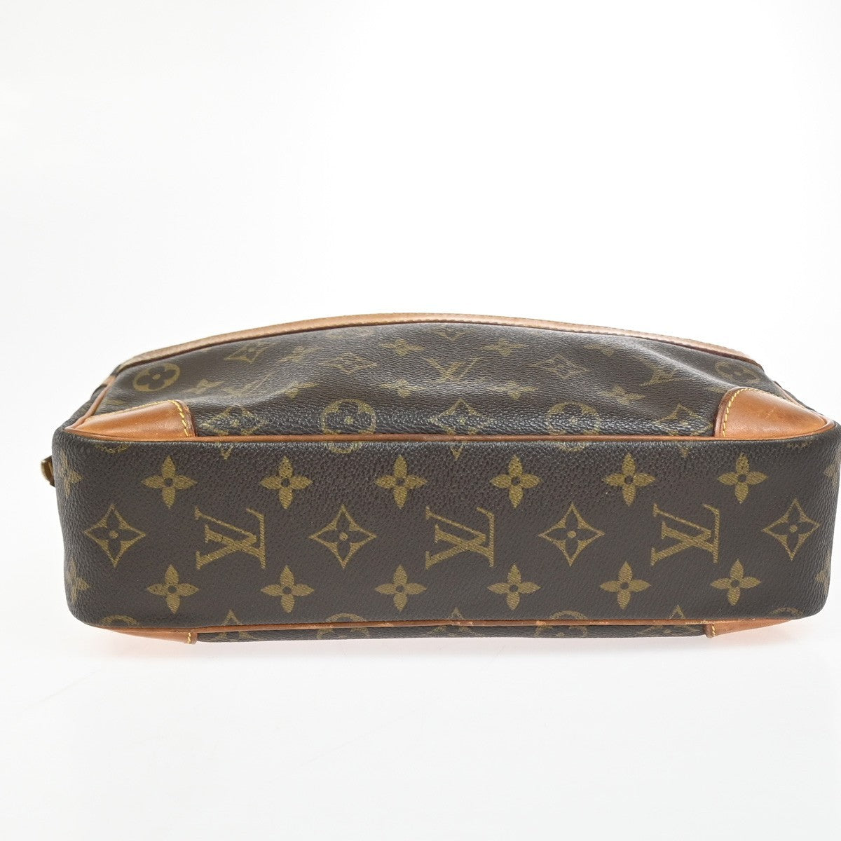 LOUIS VUITTON Compiegne 28 Clutch Hand Bag Monogram Leather Brown M51845 66YH873