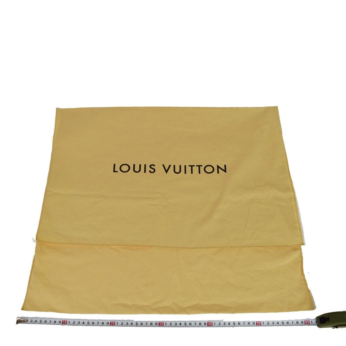 LOUIS VUITTON Logo 10 Set Dust Bag Drawstring Canvas Cotton Beige Brown 02GA591