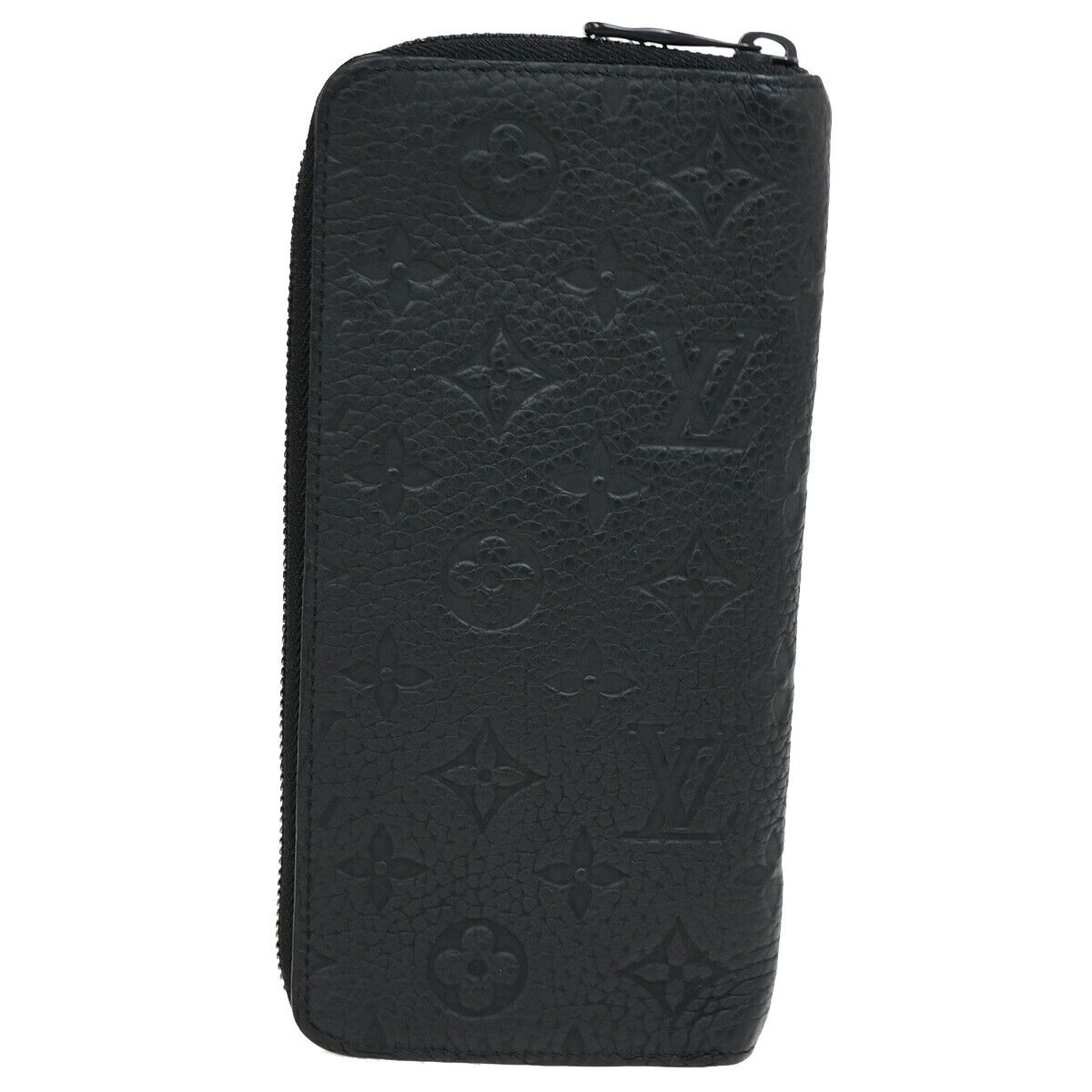 LOUIS VUITTON Zippy Wallet Vertical Wallet Monogram Taurillon BK M69047 15YF079
