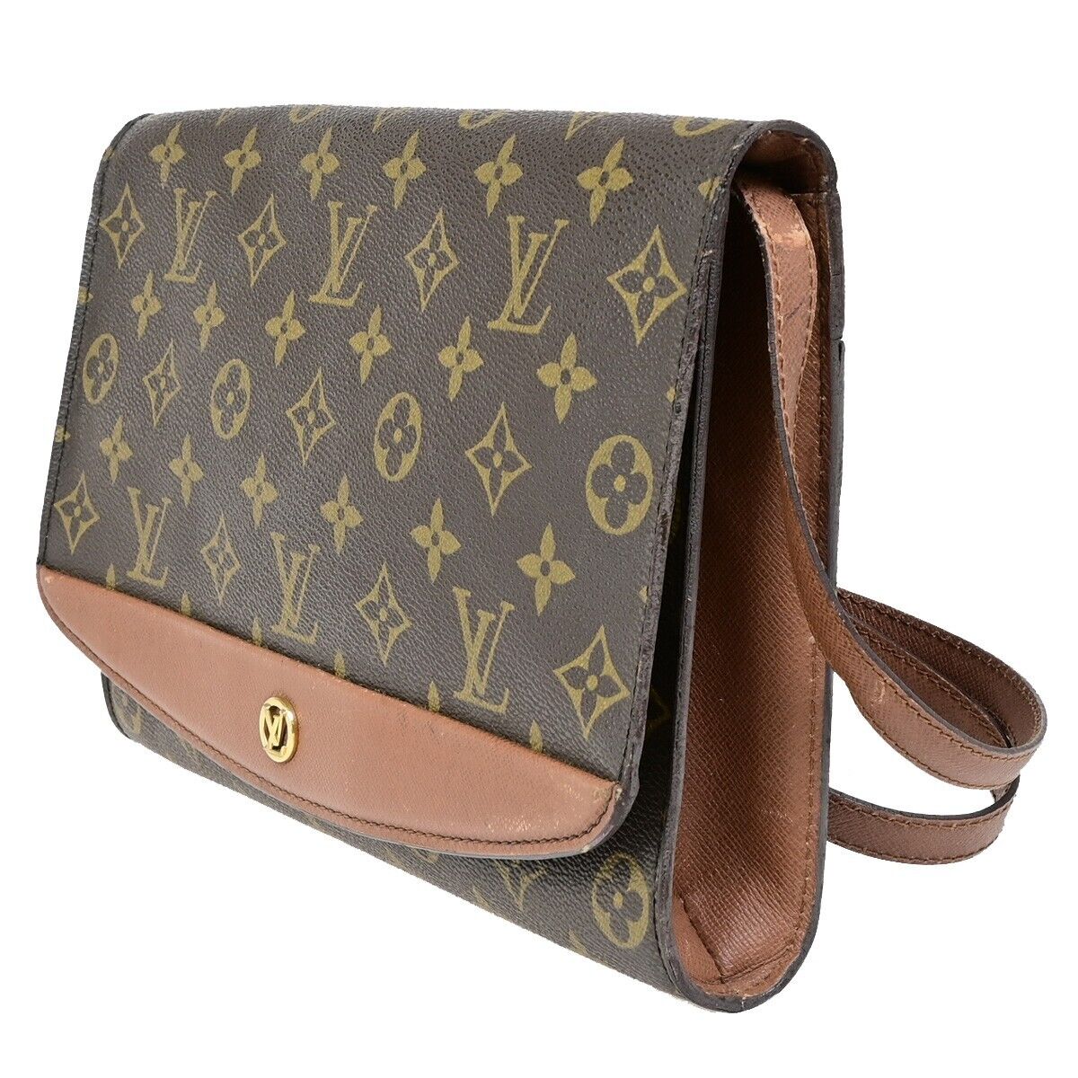 LOUIS VUITTON Bordeaux 2Way Shoulder Clutch Bag Monogram Leather M51797 89EB798