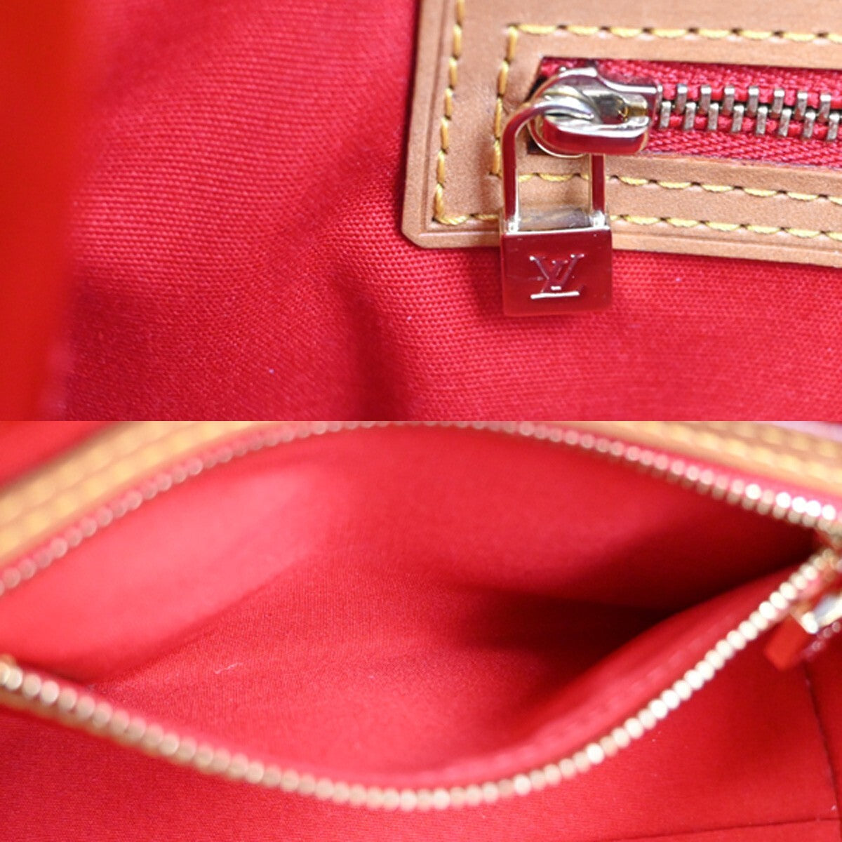LOUIS VUITTON Read PM Hand Bag Monogram Vernis Patent Leather Red M91088 86FB595
