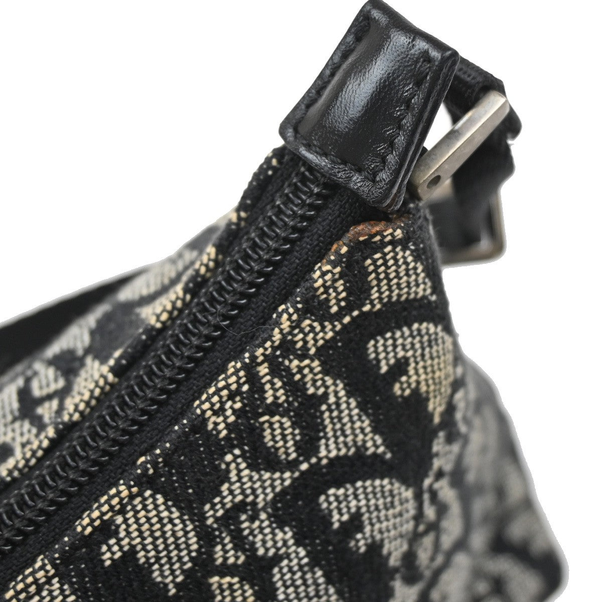 Christian Dior Monogram Shoulder Bag Pochette Black Italy 15SA074