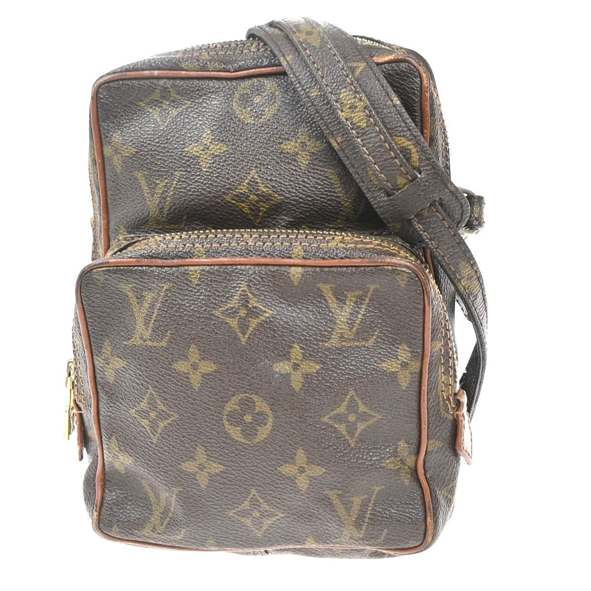 LOUIS VUITTON Mini Amazon Shoulder Bag Monogram Leather Brown M45238 67KC399