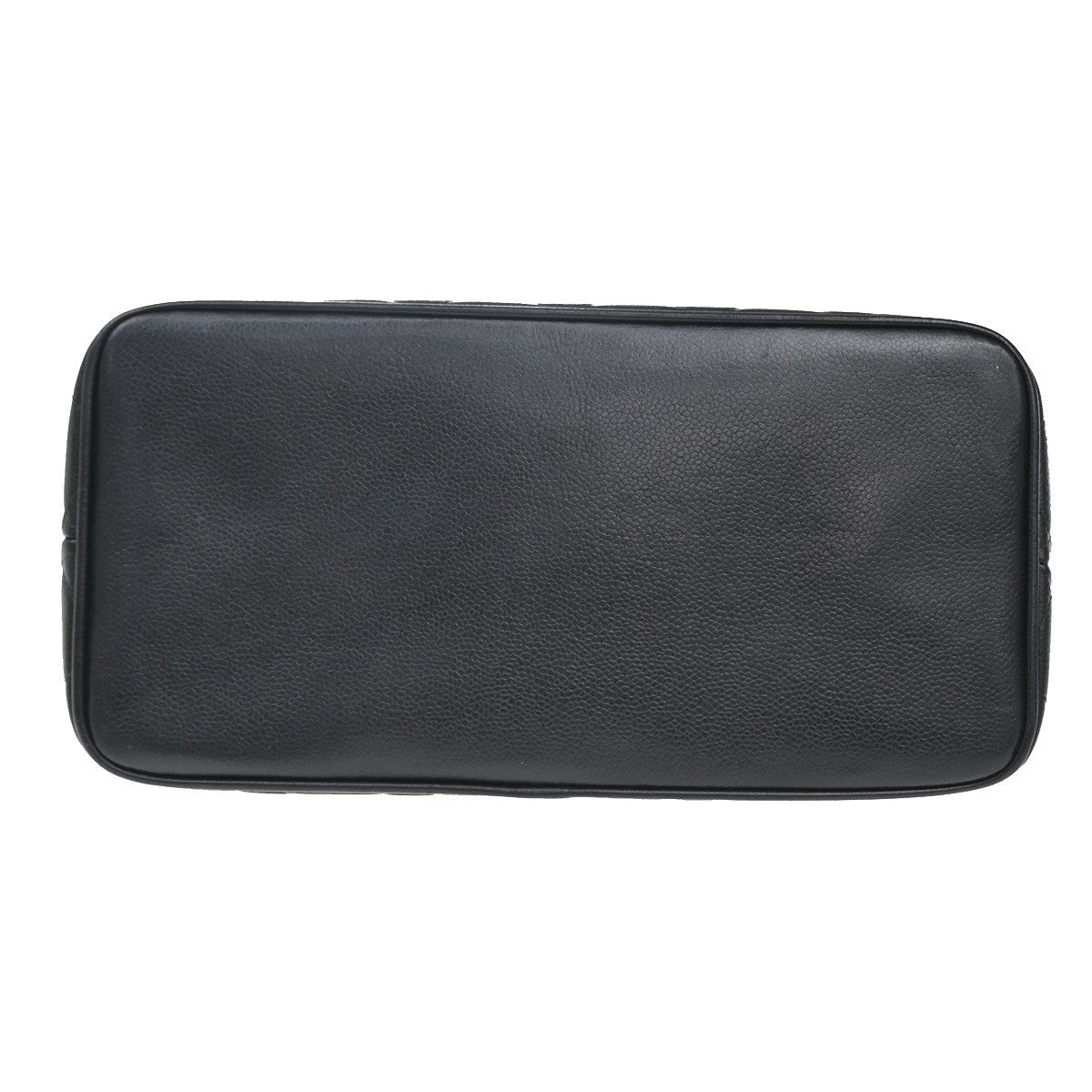 CHANEL Medallion Matelasse Shoulder Bag Calfskin Leather Black Vintage 307RF880