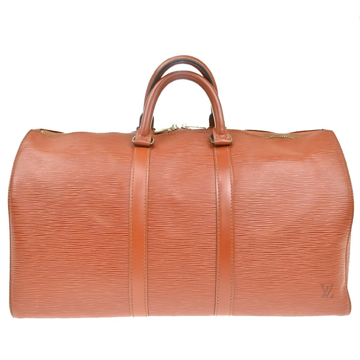 LOUIS VUITTON LV Logo Keepall45 Boston Hand Bag Epi Leather M42973 77RL415