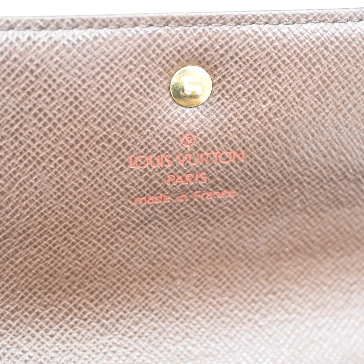 LOUIS VUITTON  Porte Tresor Etui Papier Wallet Damier Ebene Brown N61202 02DA168