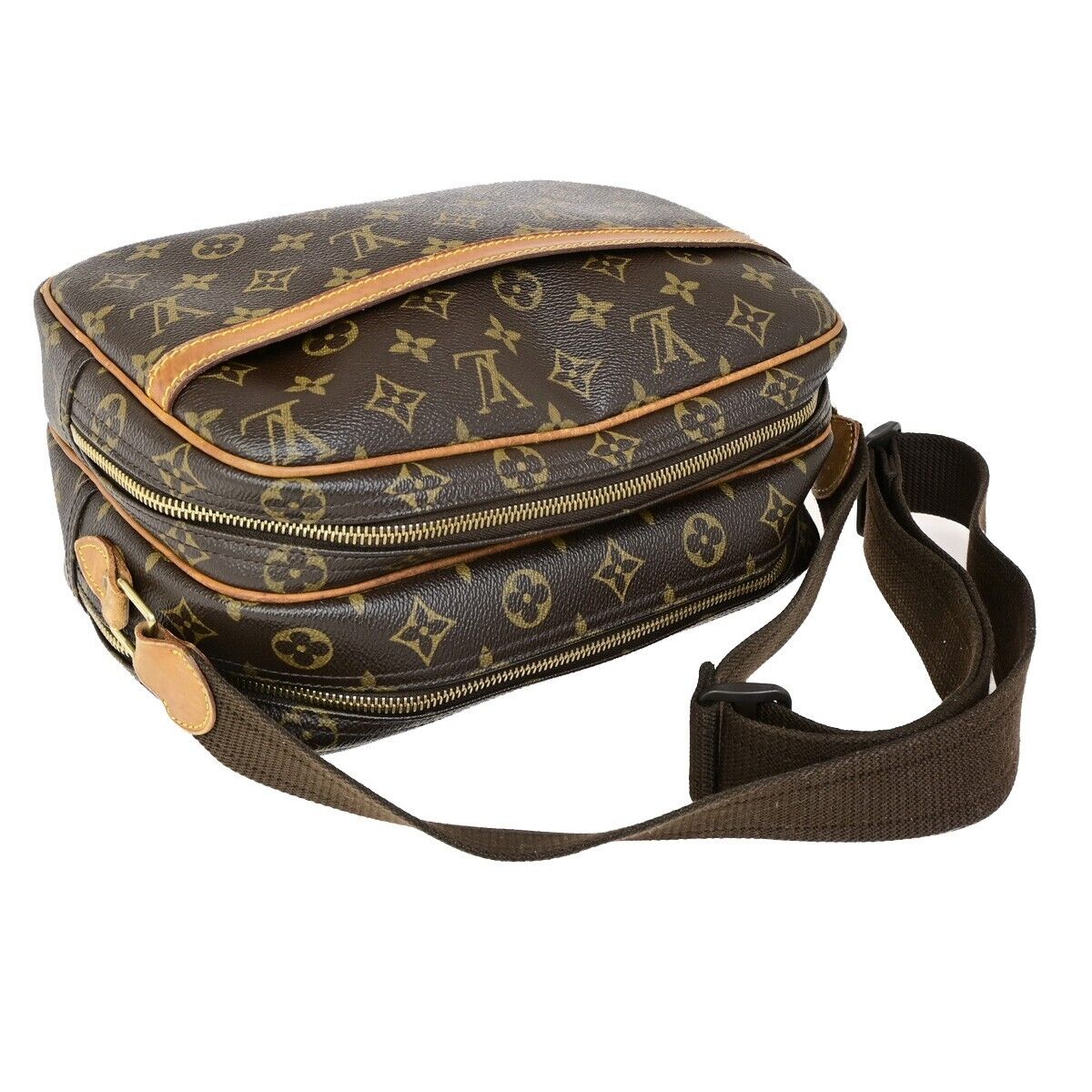 LOUIS VUITTON Reporter PM Crossbody Shoulder Bag Monogram Leather M45254 30FB169