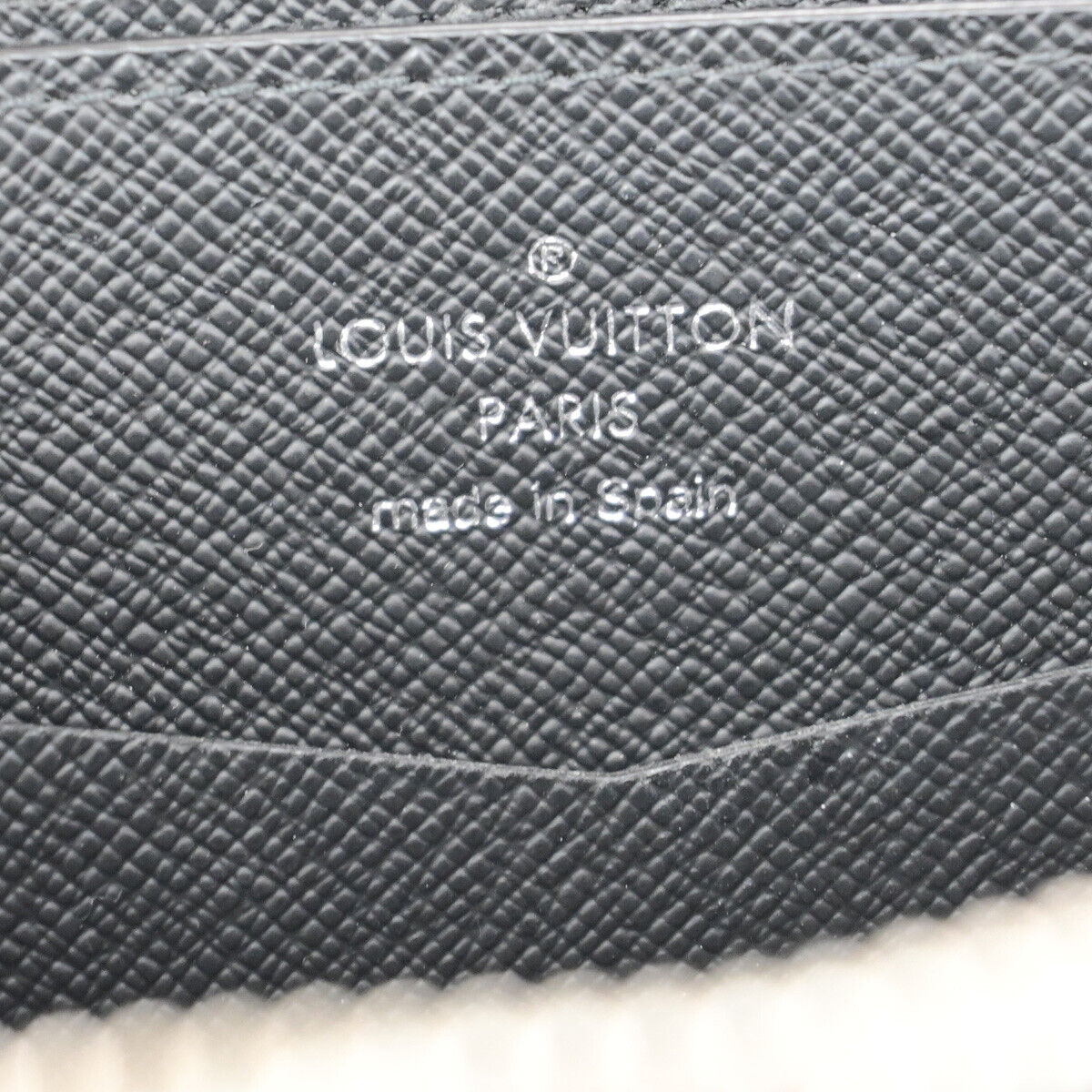 LOUIS VUITTON Zippy XL Long Wallet Travel Case Damier Graphite BK N41503 96YE848