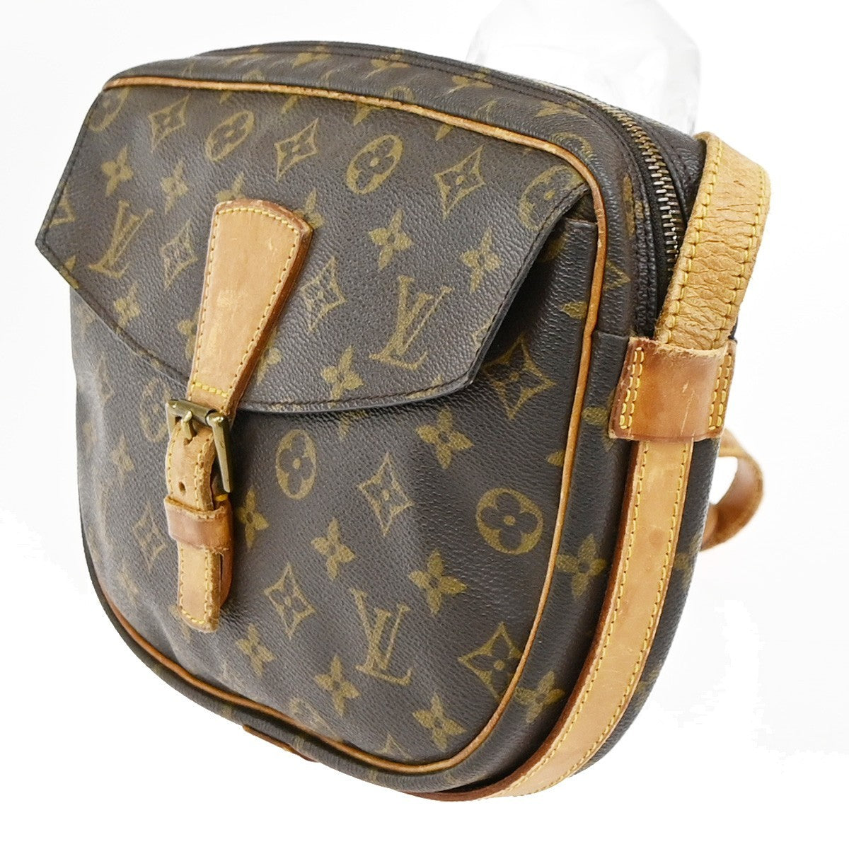LOUIS VUITTON Jeune Fille GM Shoulder Bag Monogram Leather Brown M51225 61YJ067