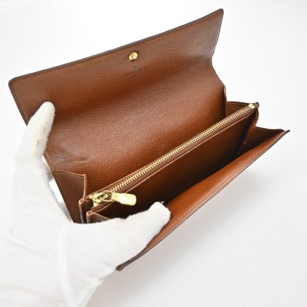 LOUIS VUITTON Porte Monnaie Credit Long Wallet Monogram Leather M61725 04KP145
