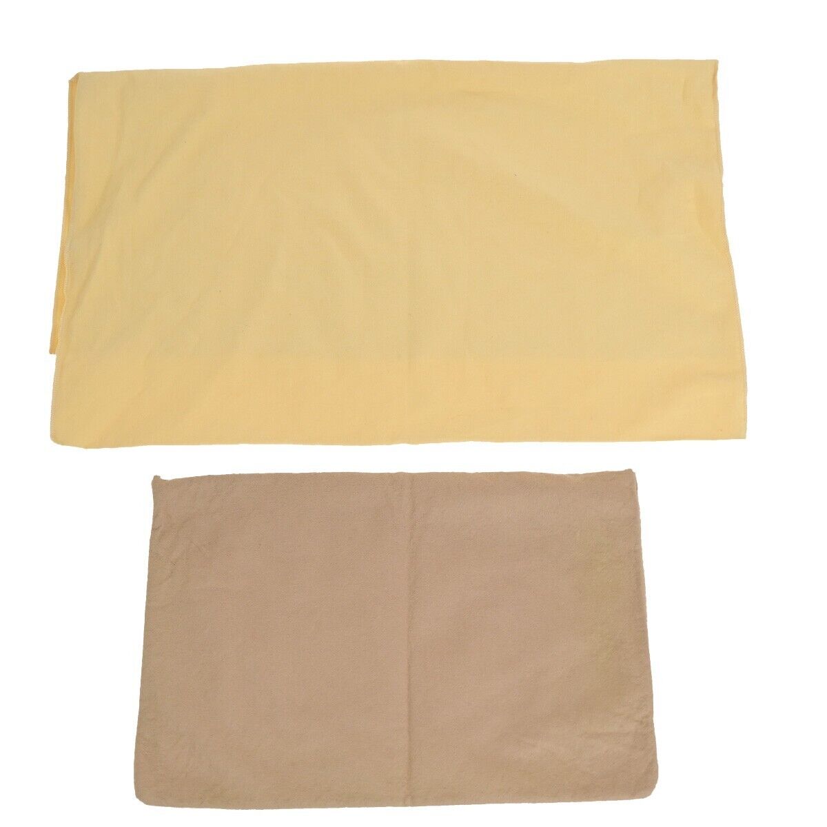 LOUIS VUITTON Logo 10 Set Dust Bag Drawstring Canvas Cotton Beige Brown 08EB517