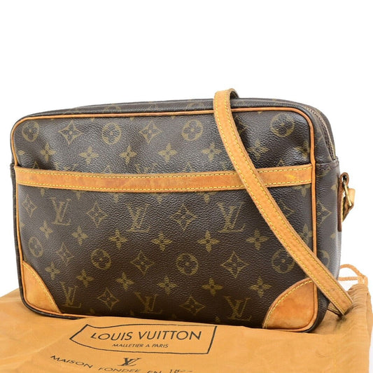 LOUIS VUITTON Trocadero 30 Shoulder Bag Monogram Leather Brown M51272 62EC882