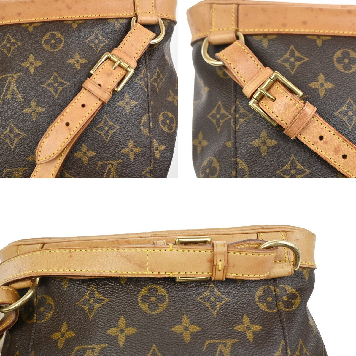 LOUIS VUITTON Montsouris MM Backpack Bag Monogram Leather Brown M51136 77AA208