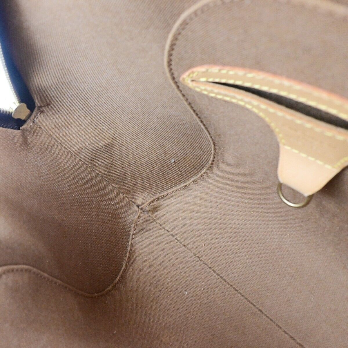 LOUIS VUITTON LV Logo Ellipse PM Hand Bag Monogram Leather Brown M51127 80EC994