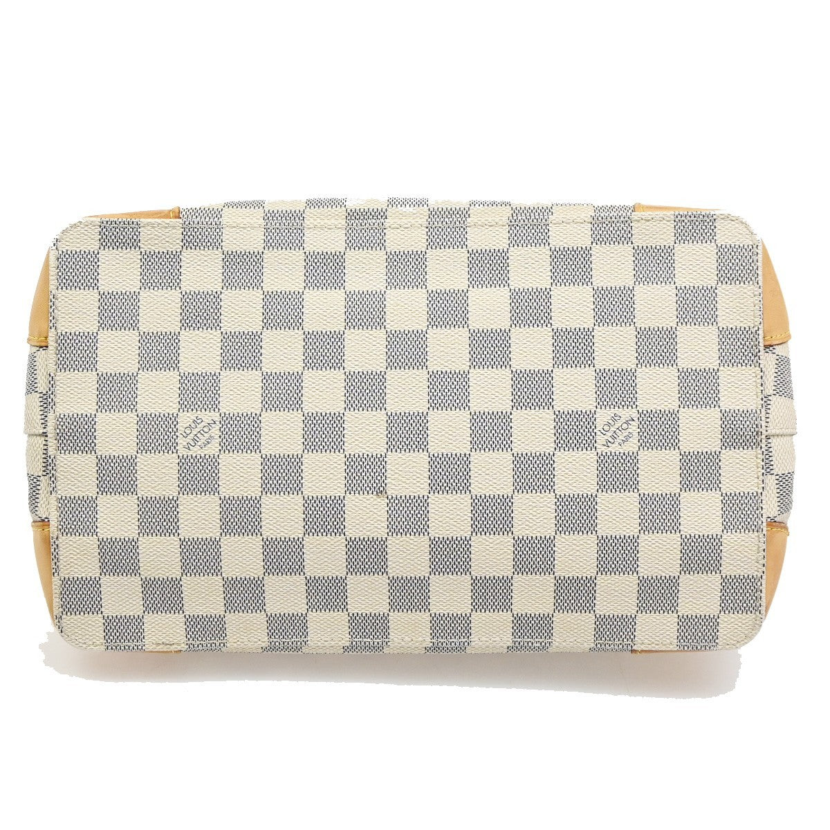 LOUIS VUITTON Hampstead PM Shoulder Bag Damier Azur Leather White N51207 18PA107