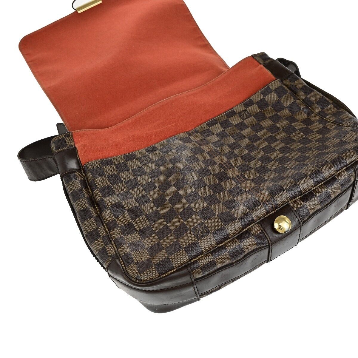 LOUIS VUITTON Bastille Shoulder Bag Damier Ebene Leather Brown N45258 70ED030