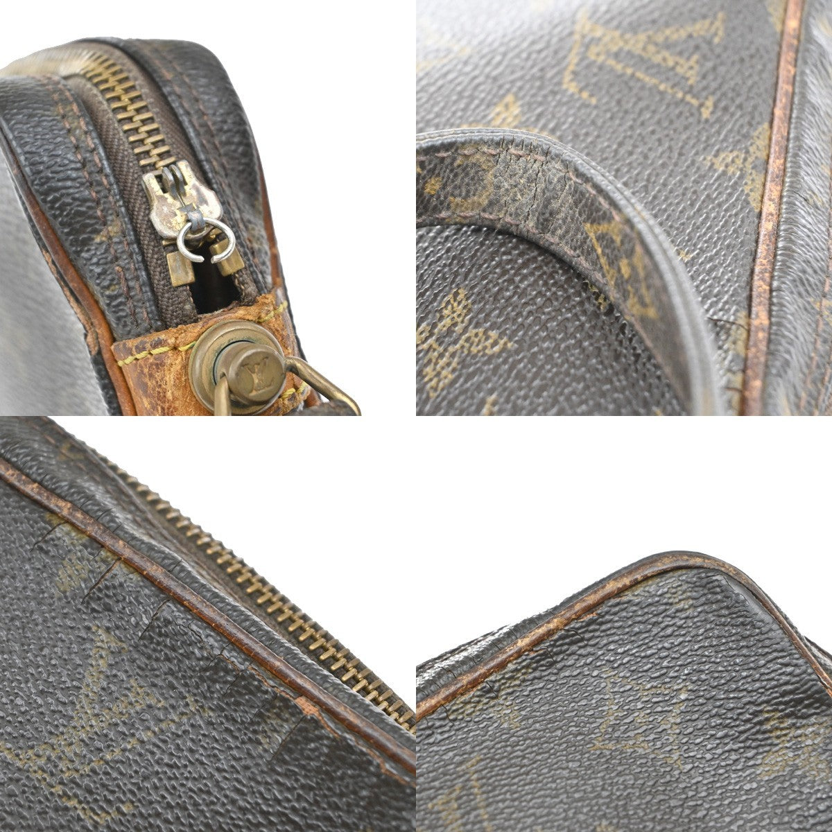 LOUIS VUITTON Marly Dragonne PM Clutch Hand Bag Monogram Leather M51827 01KB420