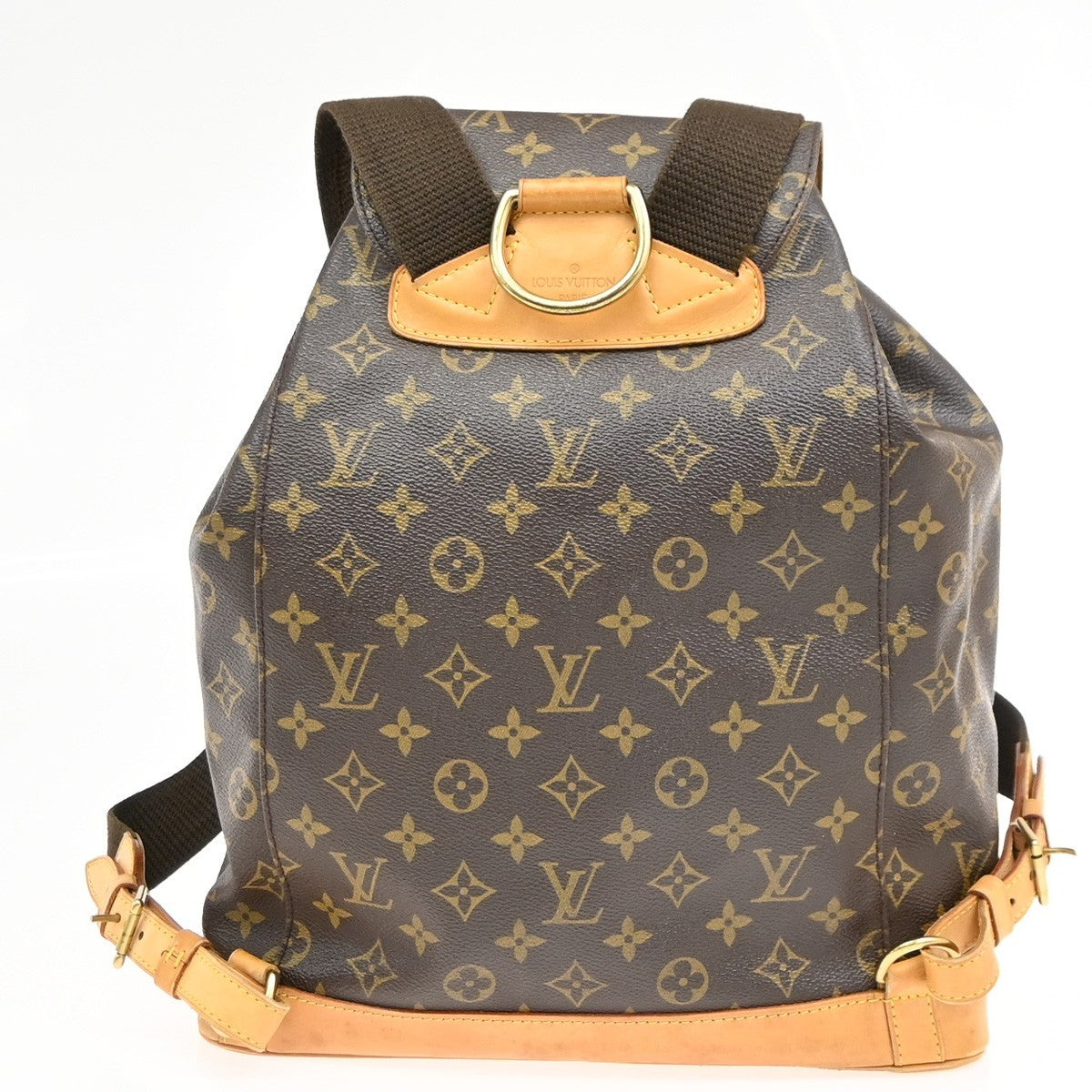 LOUIS VUITTON Montsouris GM Backpack Bag Monogram Leather Brown M51135 99PA036