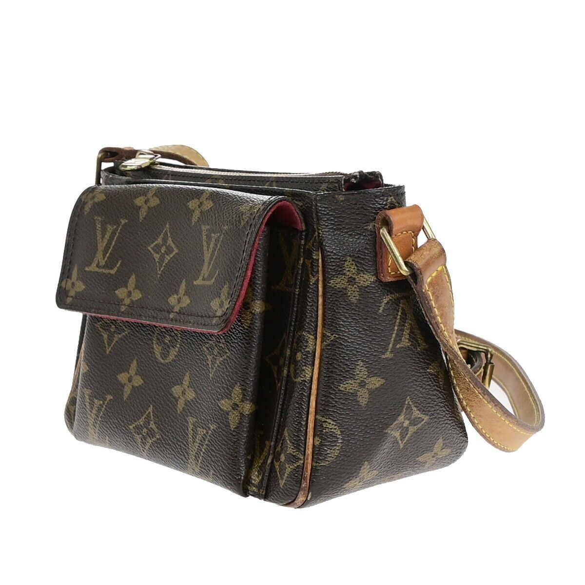 LOUIS VUITTON Viva Cite PM Shoulder Bag Monogram Leather Brown M51165 70EC939