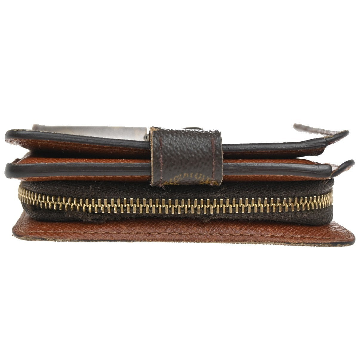 LOUIS VUITTON Compact Zip Bifold Wallet Monogram Leather France M61667 07CA388