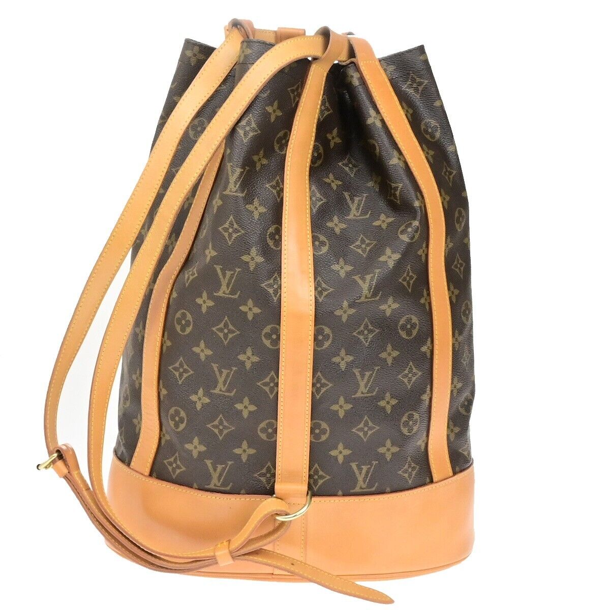 LOUIS VUITTON LV Randonnee GM Shoulder Bag Monogram Leather Brown M42244 20RK966