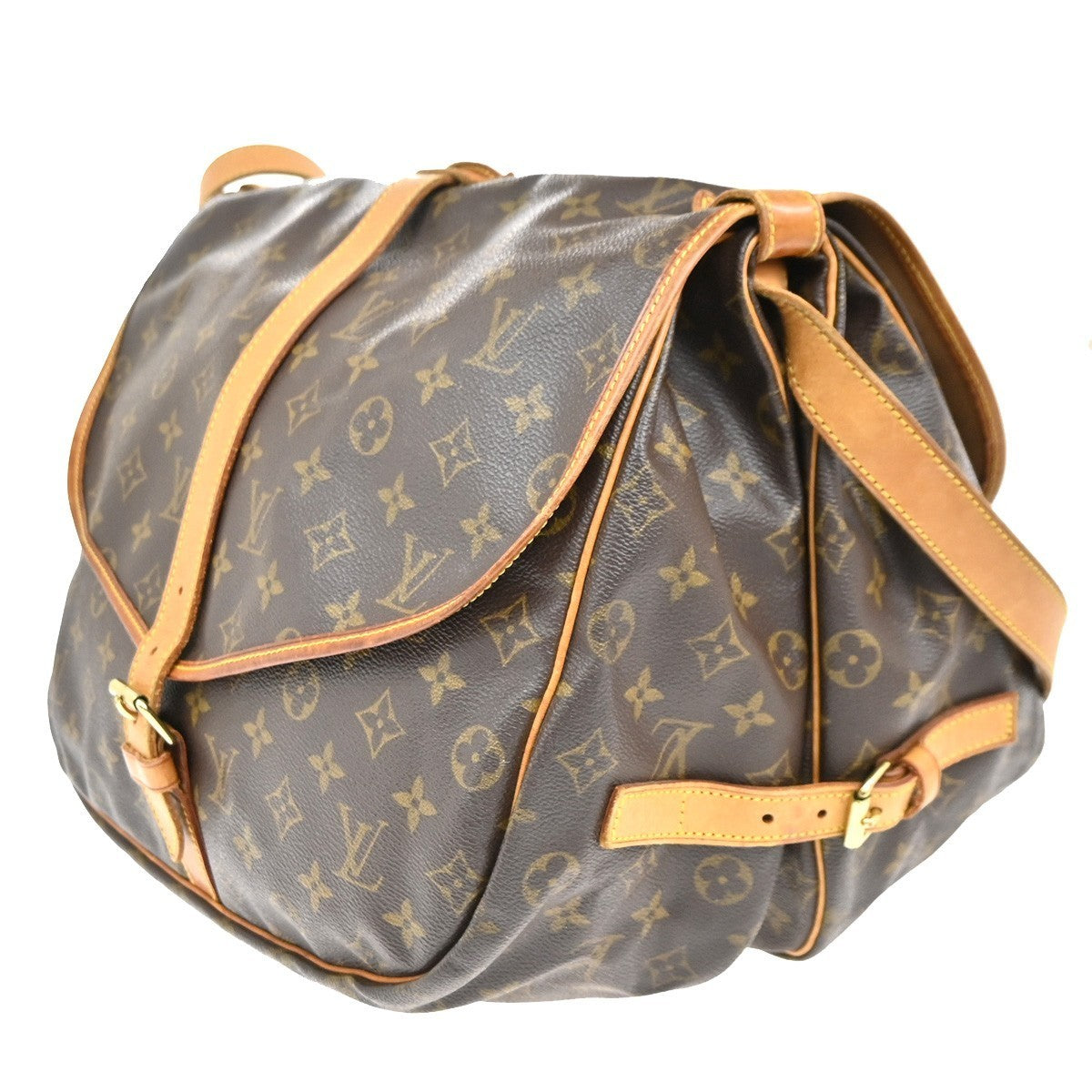 LOUIS VUITTON Saumur 35 Shoulder Bag Monogram Leather BN France M42254 79KC224