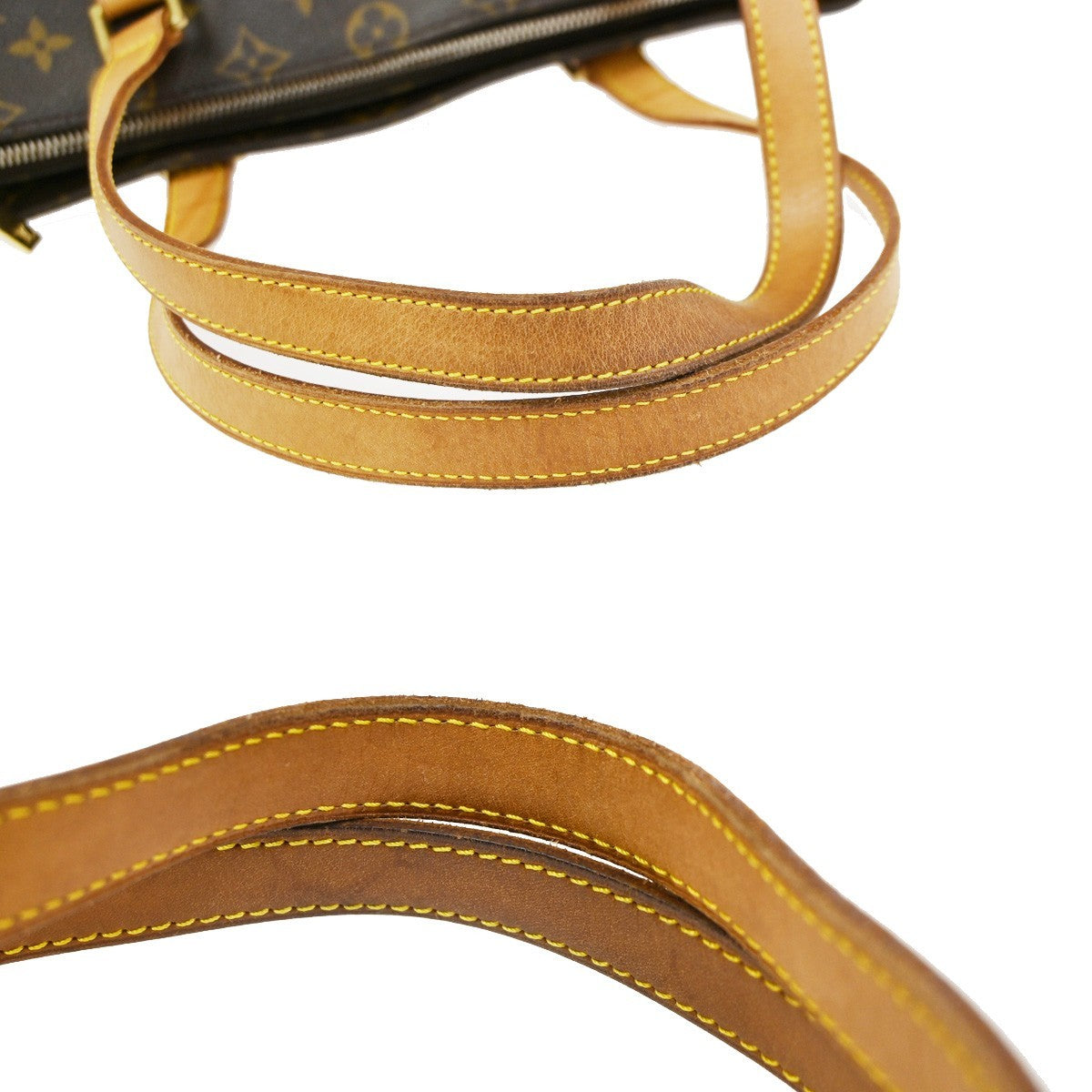 LOUIS VUITTON Cabas Piano Shoulder Bag Monogram Leather Brown M51148 97YJ064