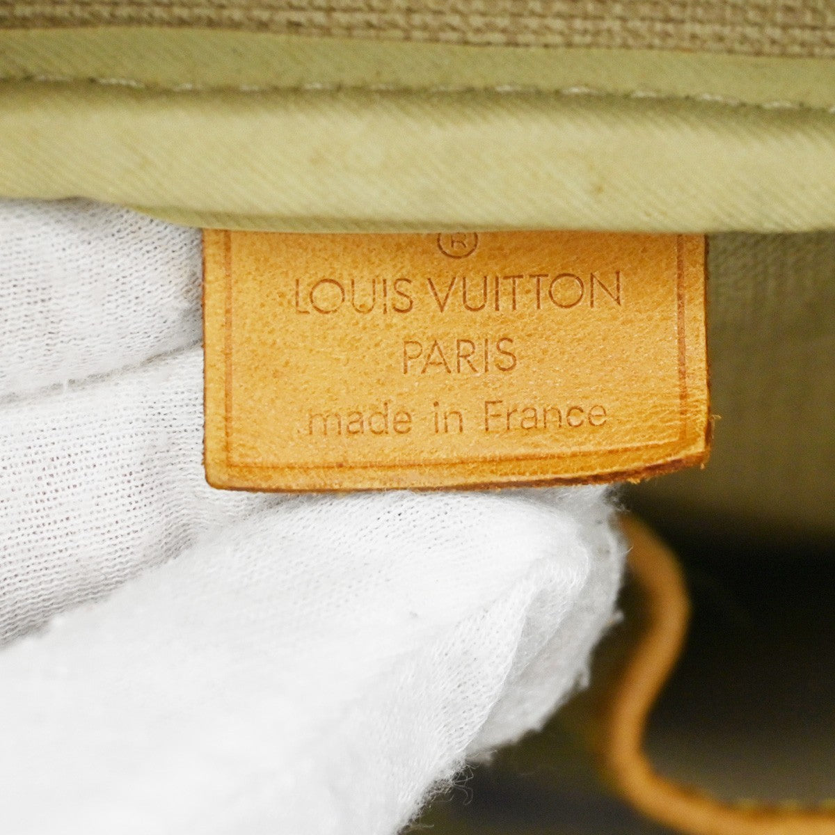 LOUIS VUITTON LV Logo Deauville Hand Bag Monogram Leather Brown M47270 68DA006