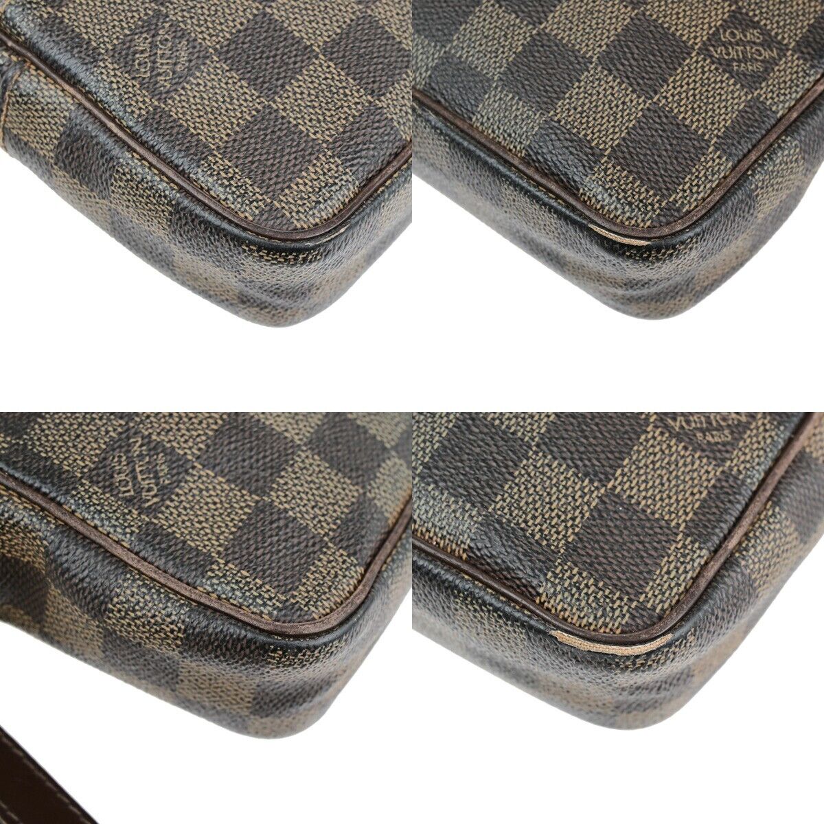 LOUIS VUITTON  Pochette Bier Macau Clutch Bag Damier  Leather BN N61739 63EC933