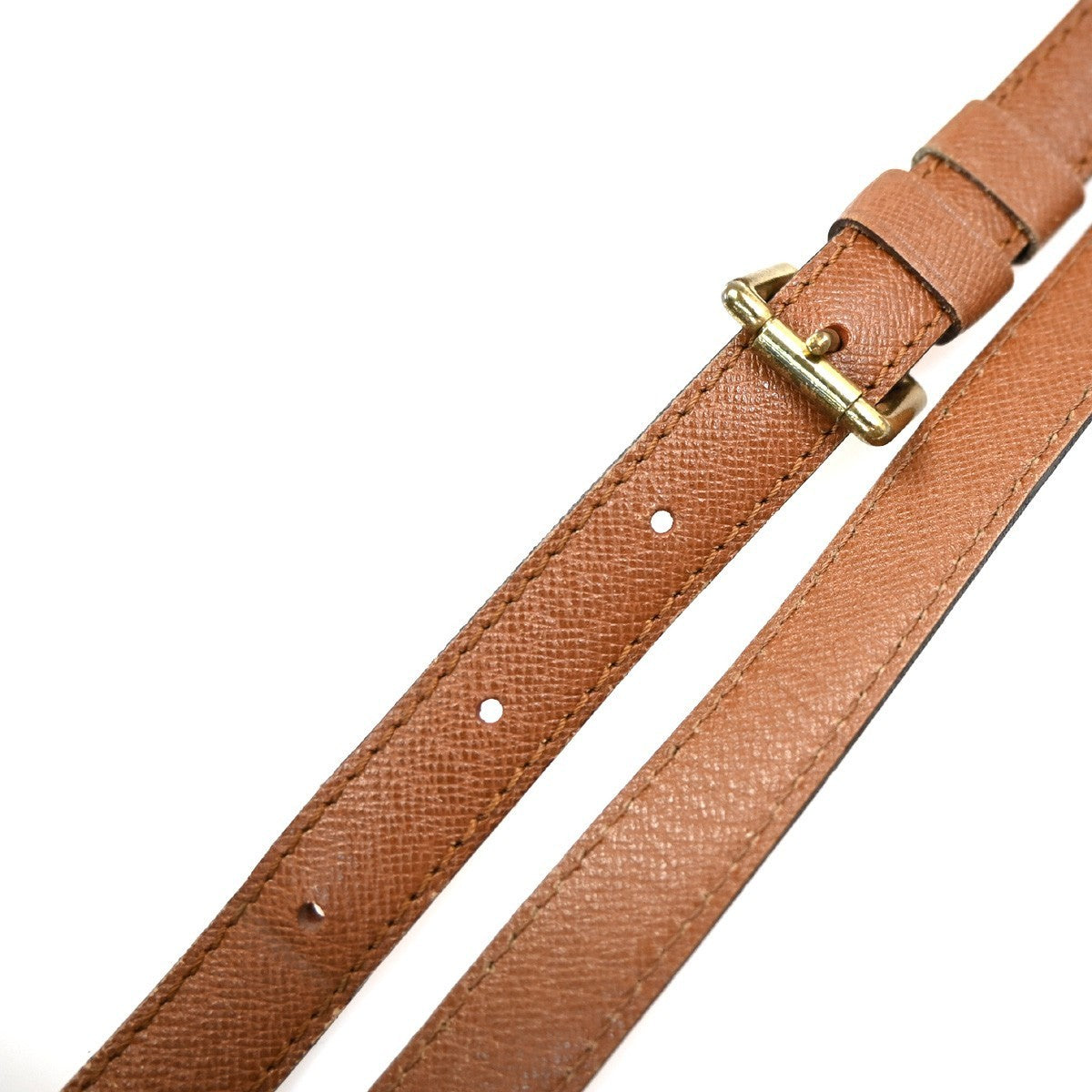 LOUIS VUITTON Courcelles Shoulder Bag Monogram Leather Brown M51375 86KP500