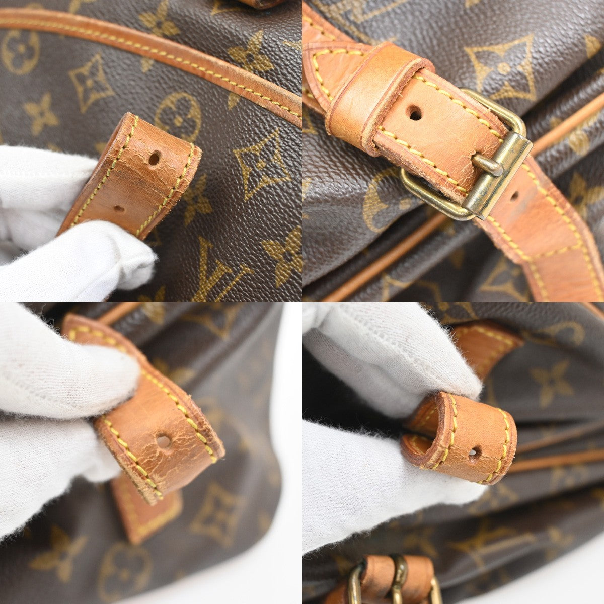 LOUIS VUITTON Saumur 35 Shoulder Bag Monogram Leather BN France M42254 70KC533