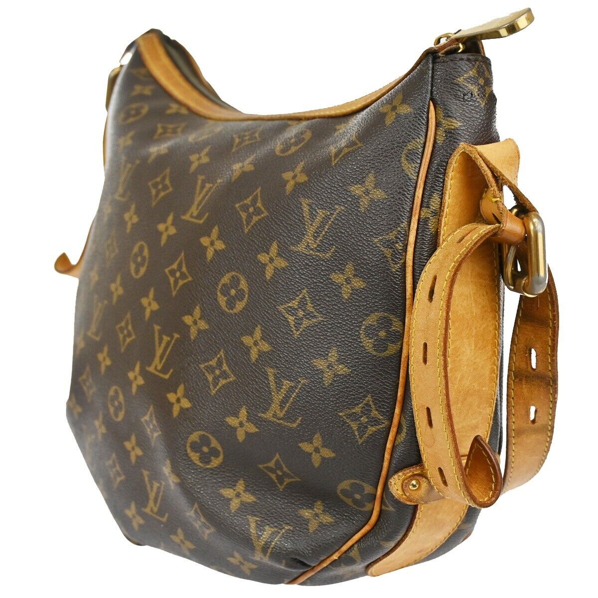 LOUIS VUITTON Tolum GM Shoulder Bag Monogram Leather Brown Spain M40075 80KA559