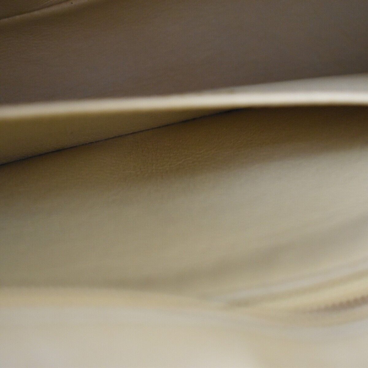 CHANEL CC Logo Mademoiselle Chain Shoulder Bag Leather Beige GHW France 648RC979