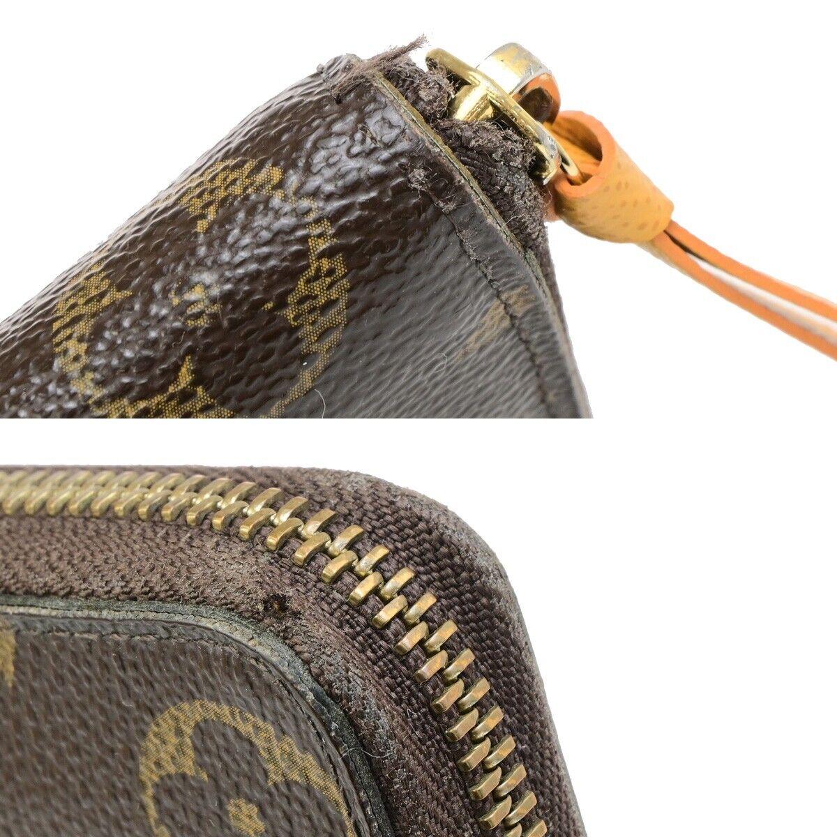 LOUIS VUITTON Portefeuille Clemence Long Wallet Monogram Brown M60744 83ED165