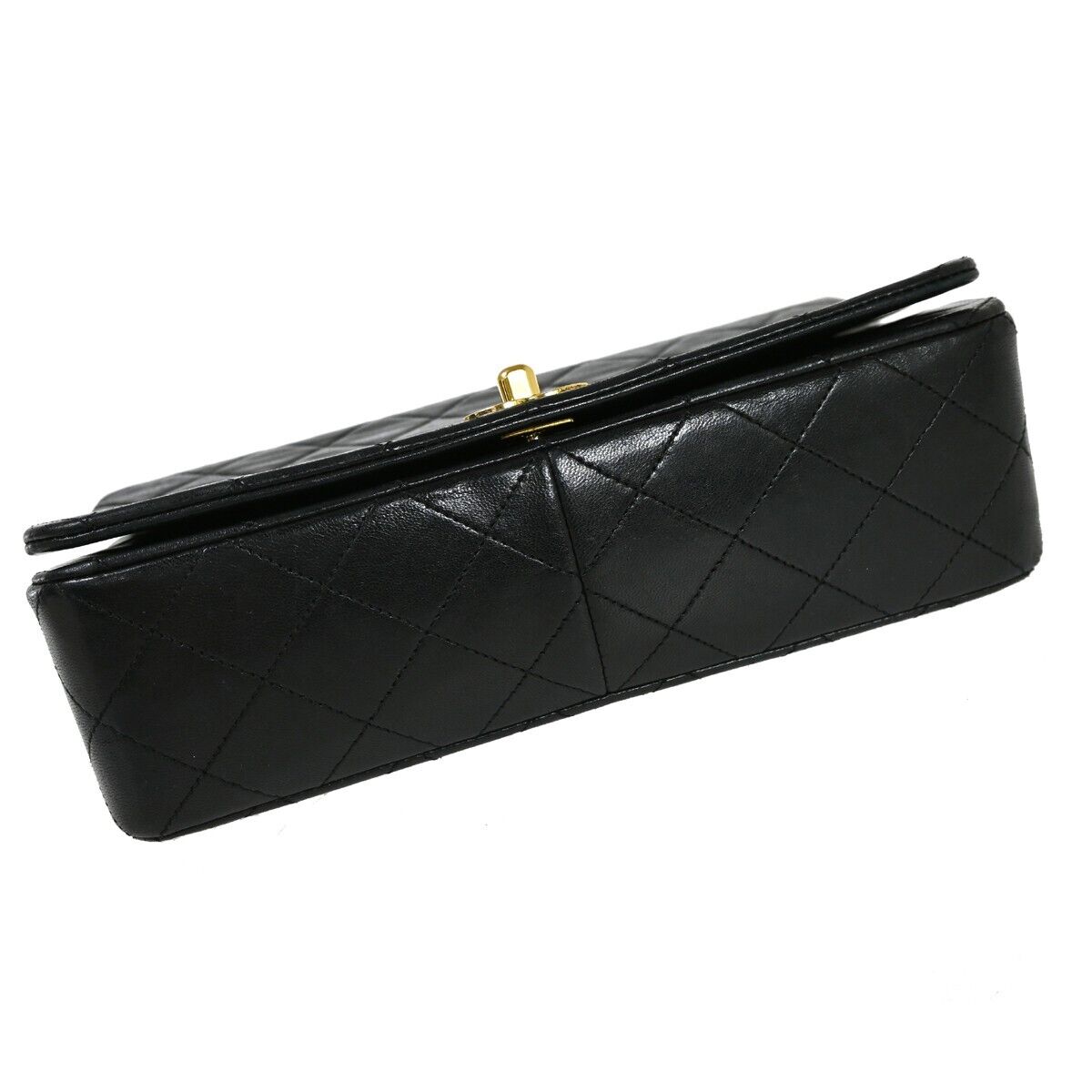 CHANEL CC Full Flap Matelasse 23 Chain Shoulder Bag Leather Black GHW 861RJ067