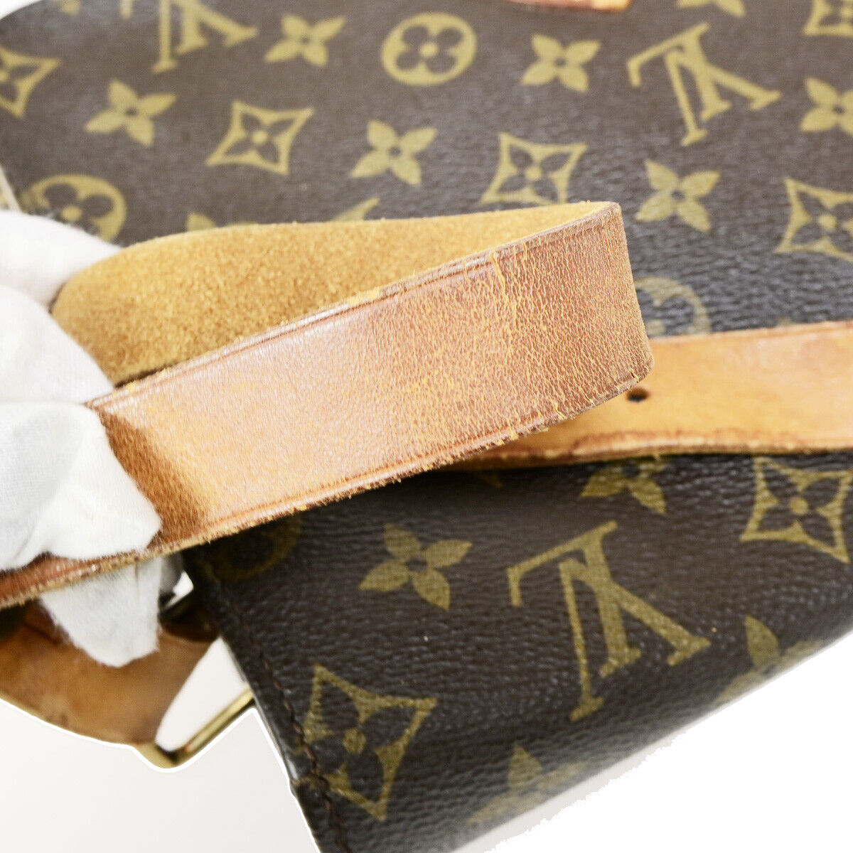 LOUIS VUITTON Cartouchiere GM Shoulder Bag Monogram Leather Brown M51252 65YG465