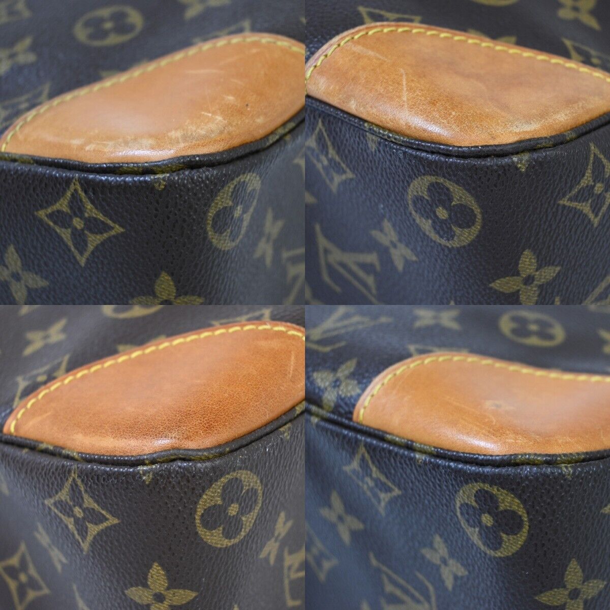 LOUIS VUITTON Boulogne 35 Shoulder Bag Monogram Leather Brown M51260 74EA902
