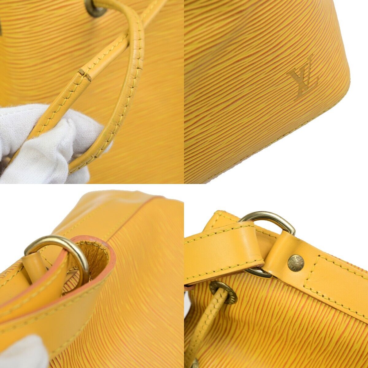 LOUIS VUITTON Petit Noe Drawstring Shoulder Bag Epi Leather YW M44109 34FB354