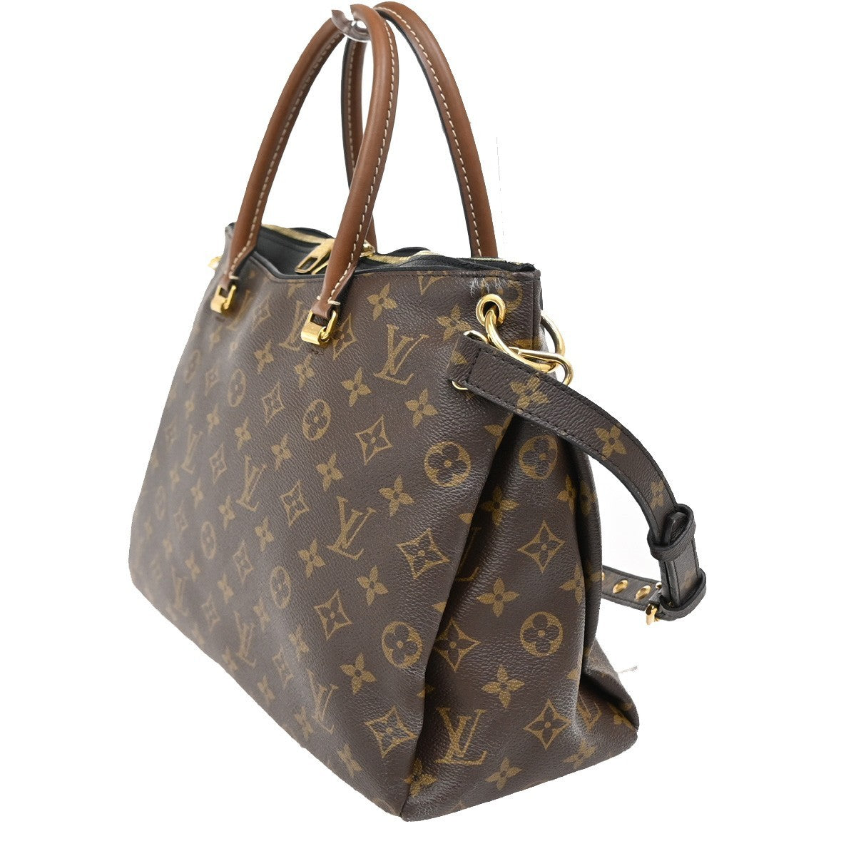 LOUIS VUITTON Pallas 2Way Shoulder Hand Bag Monogram Leather BK M41064 50FC160