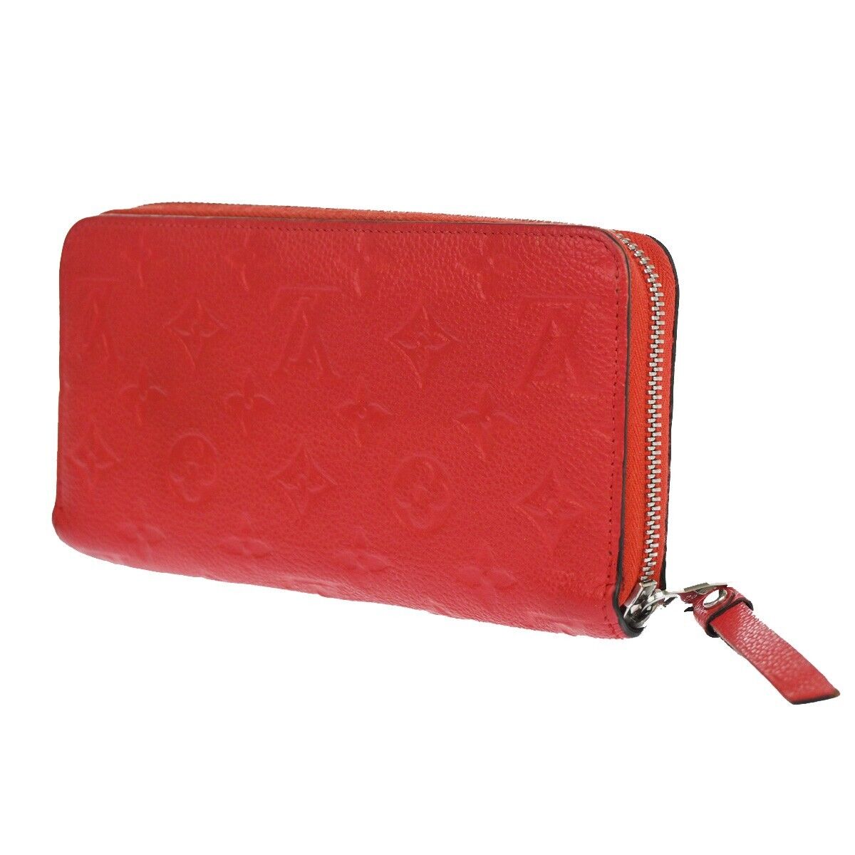 LOUIS VUITTON Long Zippy Wallet Monogram Empreinte Leather Cherry 34RH618
