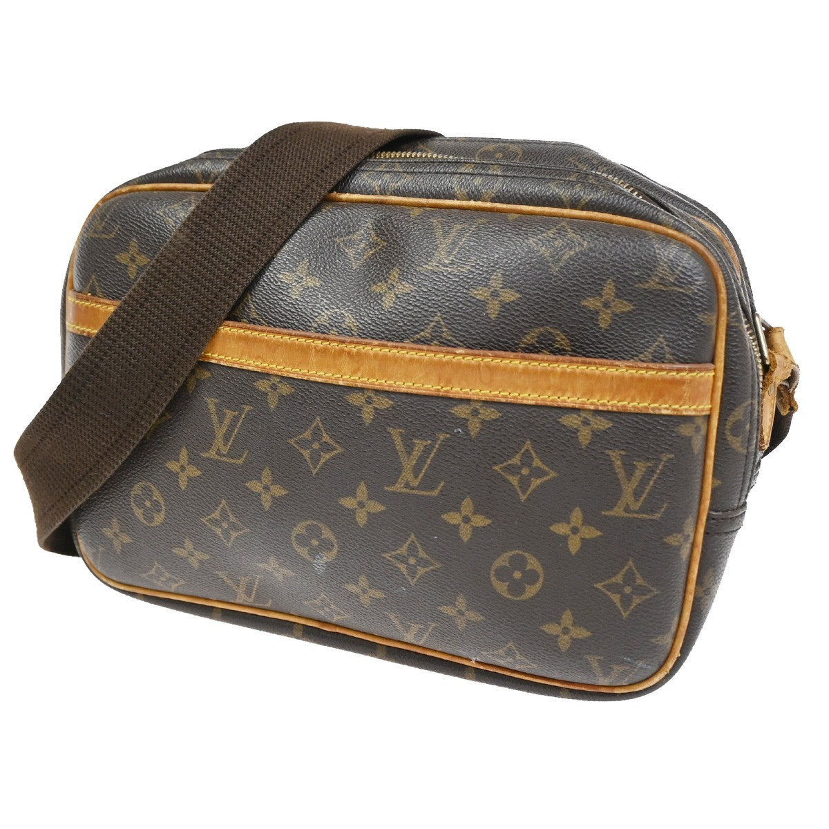 LOUIS VUITTON Reporter Crossbody Shoulder Bag Monogram Leather BN M45254 67CA923