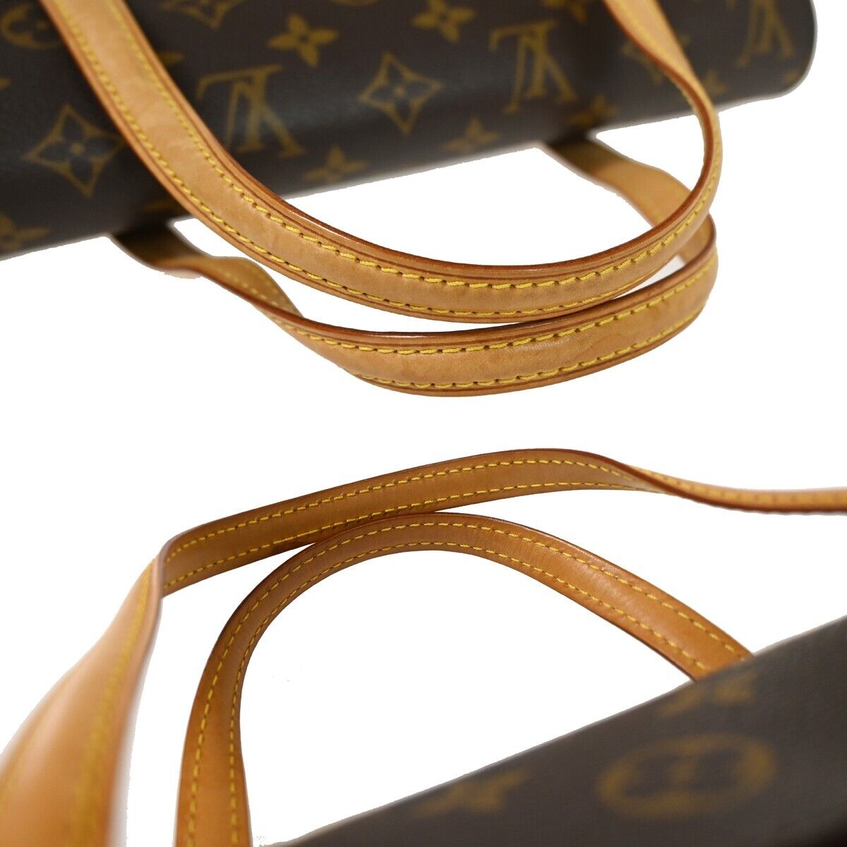 LOUIS VUITTON Sonatine Hand Bag Monogram Leather Brown France M51902 92GA890